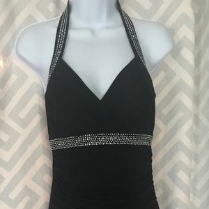 Long black ball room dress